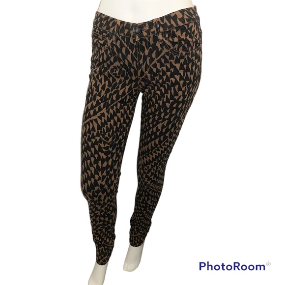 Joe's Jeans Denim - Joe’s Jeans Wild Collection The Skinny Animal Print Tan Black Jeans - Size 27
